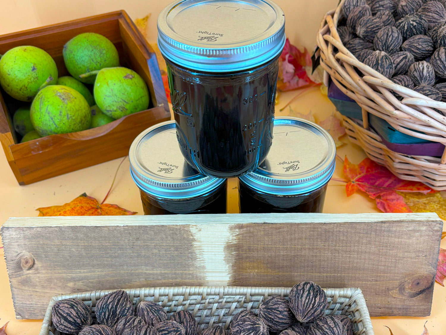 Natural Black Walnut Wood Stain — 1 Pint | Wild-Harvested & Handcrafted