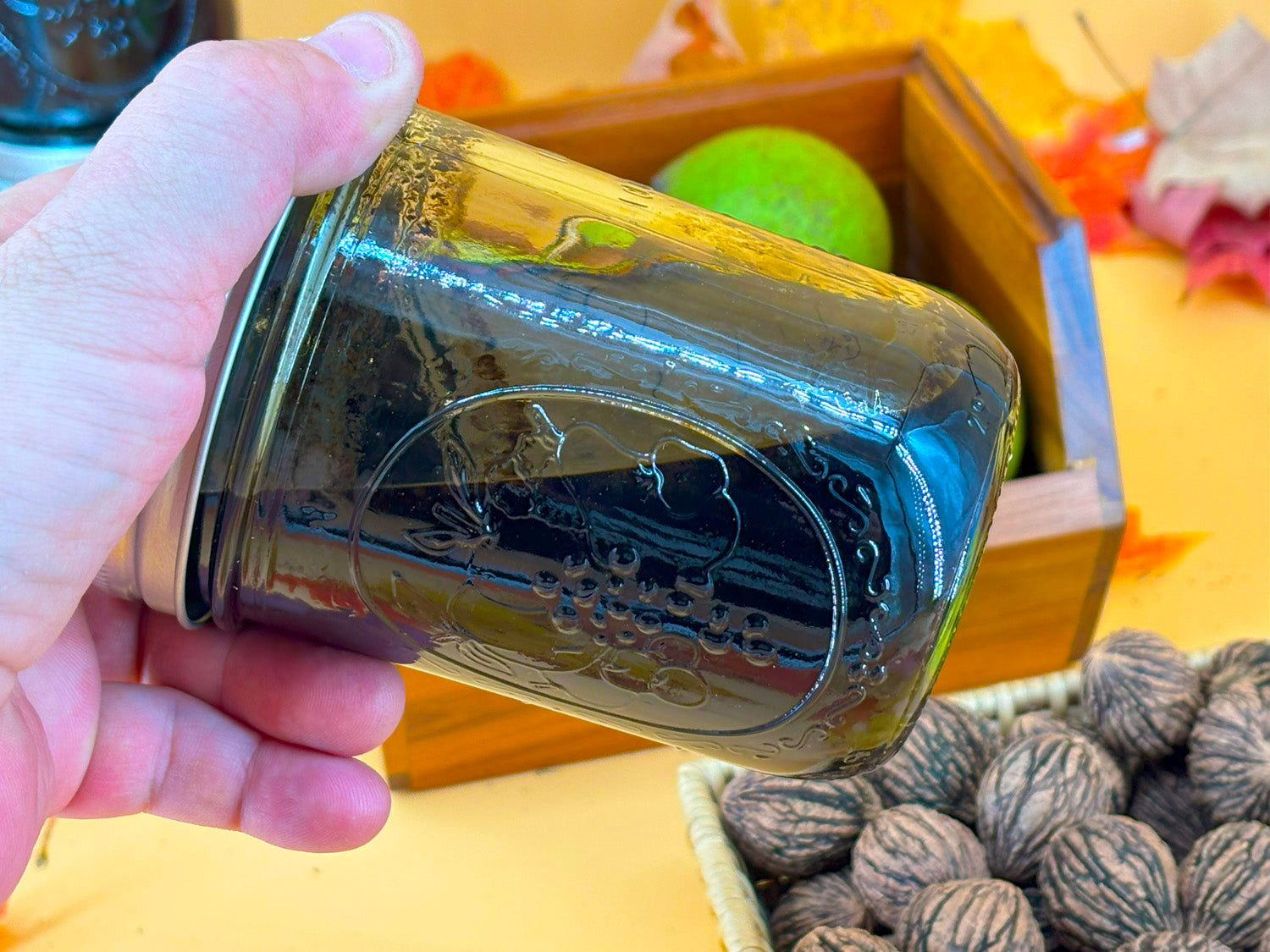 Natural Black Walnut Wood Stain — 1 Pint | Wild-Harvested & Handcrafted