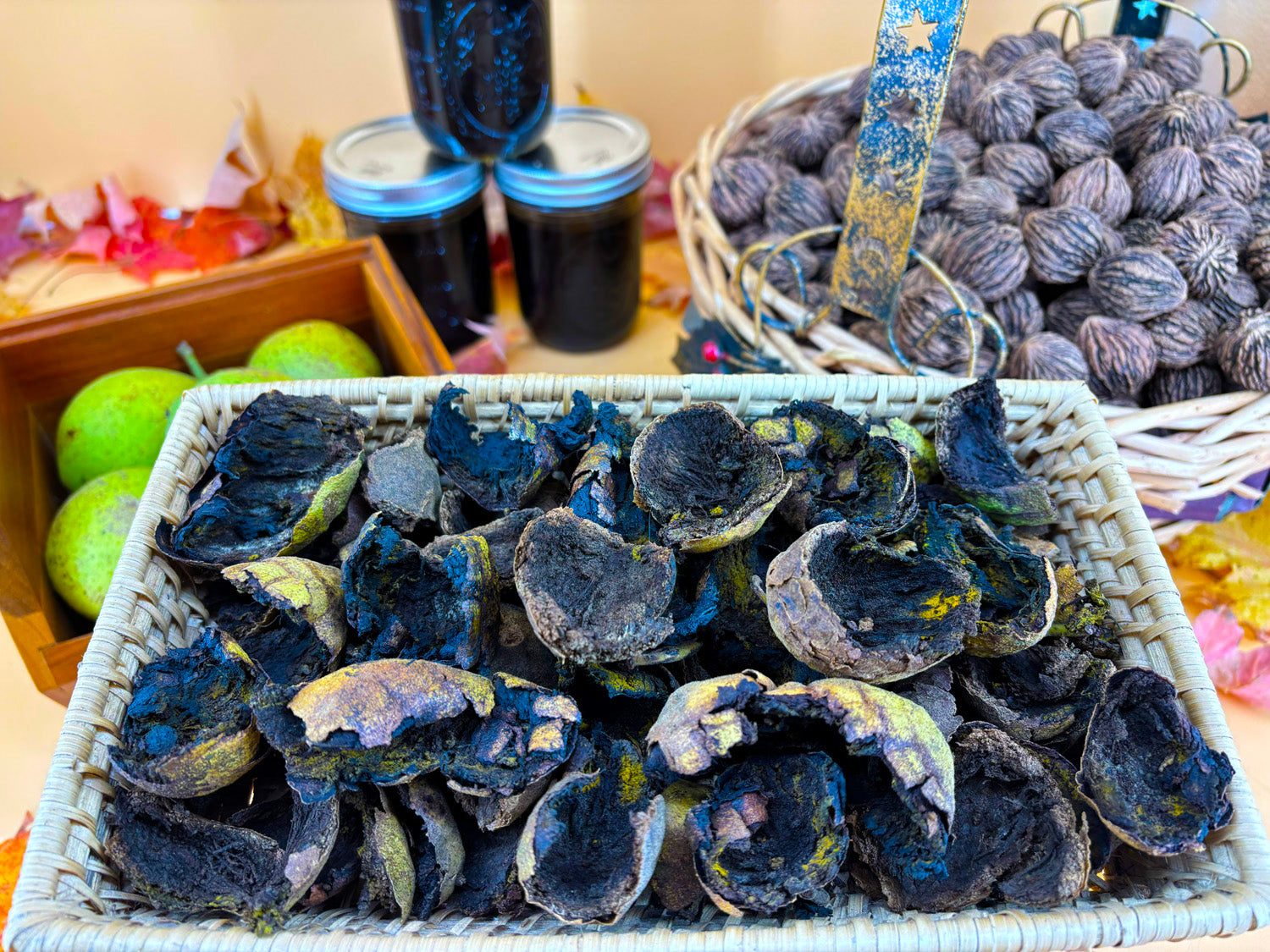 Premium Dried Black Walnut Hulls — Wild-Harvested & Hand-Processed